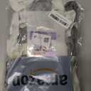 White Silver Balloon Arch Kit Garland with Grey Clear Balloons for Birthday Winter Wonderland Baby Shower Bridal Shower Engagement Wedding Anniversary Party Decorations