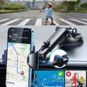YRU True Military-Grade [360° Rotation Suction] 2026 Ultimate Car Phone Holder Mount 【90+LBS Safest Strongest & Patent Certs】 Dashboard Windshield Vent for iPhone 17 16 Pro Max Samsung, Red