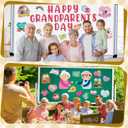 Epakh Grandparents Day Bulletin Board Decorations Paper Cutouts Grandparents Day Party Decorations Set Grandma and Grandpa Classroom Decor Cutouts for School Wall Door Supplies(Vivid)