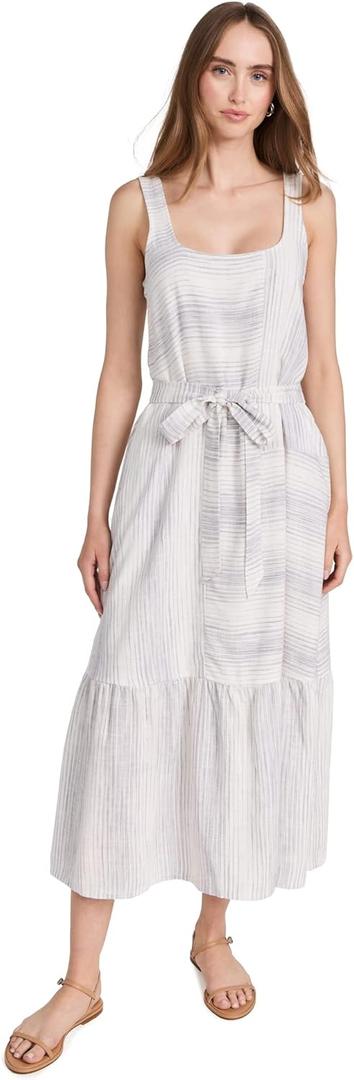 Splendid Women's Kira Dress, Oyster Stripe, Size medium