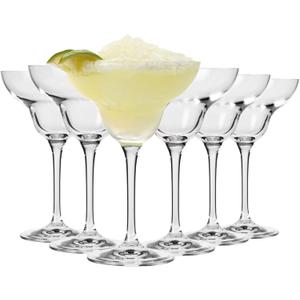 Krosno Margarita Cocktail Glasses, Set of 6, 9.1 oz, Mixology Collection, Ideal for Cocktails, Frozen Desserts, Dishwasher Safe, Made in Europe