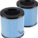 POMORON OFFICIAL MJ002H Replacement Filter, 4-Stage Filtration, High Efficiency Filter, Activated Carbon, Multi-Layer Filter, FOR MODEL MJ002H Air Purifier, MJ002H-RF(2 Pack)