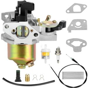 Carburetor Carb Kit Compatible with Monster Mega Moto 80cc 105cc Mini Bike MMB80 MMB105 Motovox MBX10 Baja DB30 Dirt Bug Coleman B100 RT100 Go Kart 79cc 97cc Engine Parts with Throttle Cable