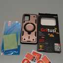 for Moto G 5G 2024 & Moto G Play 5G 2024 Magnetic Case,Compatible with MagSafe & [HD Screen Protector2],Metal Rotated Kickstand,Military Grade Drop Proof Anti-Fingerprint Protective,Rose Gold