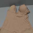 Slimers Backless Shapewear Tummy Control: Low Back Plunge Shapewear Bodysuit - Slimming Built-In Bra Full Body Shaper Woman (Medium, Skin-Pink)