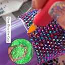 Big Pack 4mm 25000PCS Resin Rhinestone Flatback Round AB Jelly Color Rhinestones for Nail Art, Bottles, Makeup Clothes Shoes Cup DIY Crafts Supplies (49 Yellow AB)