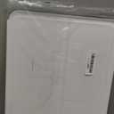 KitchenAid Classic Plastic Cutting Board with Perimeter Trench and Non Slip Edges, Dishwasher Safe, 11 inch x 14 inch, White and Gray