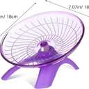 POPETPOP Silent Hamster Running Wheel 7.08 Inch Plastic Exercise Saucer for Small Pets Like Hamsters Gerbils Hedgehogs with Low Noise Design and Smooth Edges