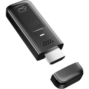 Wireless HDMI Display Dongle Adapter, 4K Decode & 1080P@60Hz Wireless Casting for iPhone/iPad/MacBook to TV/Monitor/Projector, Plug & Play Portable HDMI Extender Support AirPlay