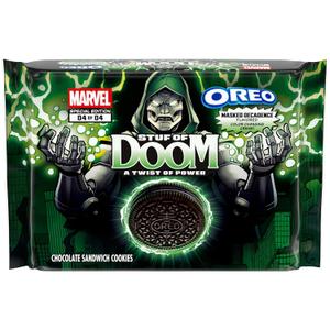 4 x MARVEL OREO Stuf of Doom Chocolate Sandwich Cookies, Special Edition, 10.68 oz