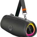 TAZATA Portable Loud Bluetooth Speaker, 90W (Peak) Large Subwoofer Speakers Wireless Bluetooth 5.3 with Powerbank USB Charge Out,Rugged Outdoor for Party,Beach,Golf,Pool,Shower,Valentines Day Gifts