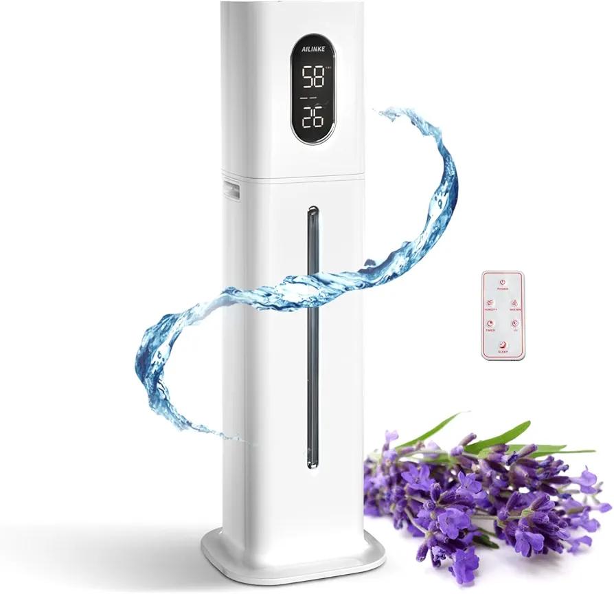Humidifier for Large Room, 2.1 Gallon/8 Liter Humidifiers for Home, Bedroom Humidifiers with Essential Oil Diffuser, Cool Mist Humidifiers for