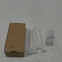 14mm Compatible Down Stem Glass Tube  140mm/5.51in with 6 Cleaning Brushes, Crystal Clear Borosilicate Glass Tube for Daily Use