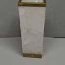 Scenekoy Alabaster Rechargeable Table Lamp for Living Room Bedroom Nightstand, Portable Battery Operated LED Bedside Lamp, Cordless Night Light for Home Office Dorm Desk Decor (Bulb Included) (Gold-4)