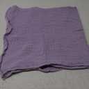 Meracorallo Muslin Swaddle Blanket, 100% Cotton Receiving Blanket Soft and Breathable Swaddle Wrap for Baby Boys and Girls, Lavender 40"L x 43.3"W