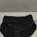 Women Plus Size Ruched High Waisted Black Bikini Bottoms Full Coverage Swimsuit Bottom Tummy Control Swim Bottoms L