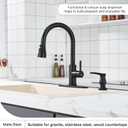 GAGALIFE Kitchen Sink Soap Dispenser Matte Black, Under Sink Soap Dispenser with 40" Silicone Extension Tube Kit,Say Goodbye to Frequent Refills