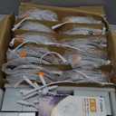 Amico 12 Pack 6 Inch 5CCT Ultra-Thin LED Recessed Ceiling Light with Junction Box, 1050LM Brightness, Dimmable Canless Wafer Downlight, 12W, ETL&FCC (White)