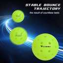 Pro-Grade 40-Hole One-Piece Outdoor Pickleball Balls 3/4/12 Pack - Pro-Player Tested with Wind-Resistant Design, High-Visibility & 300+ Hit Durability for Competitive Play