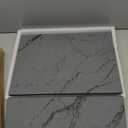 Large Stone Drying Mat for Kitchen Counter, 24"x16" Collapsible Quick Dry Dish Drying Mat, Water-Absorbent Marble Diatomaceous Earth Mats for Bottles Cups Dishes, Match Any Countertop (Gray)