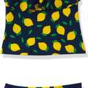 Kanu Surf Girls' Charlotte Flounce Tankini Beach Sport 2-piece Swimsuit 12 US