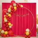 8 x 10ft Red Backdrop Curtains for Valentine's Day Red Photo Background Drapes No-Wrinkle Polyester Backdrop Curtain for Wedding Party Reception Prom Dj Set up Decor, 2 Panels (10'L x 4'W Each)