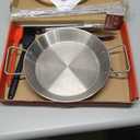 Stainless Steel Shawarma Pan for Oven & Grill - Vertical Skewer with Gyro Plate & 5 Spikes (6"-14") in Middle - Al Pastor Rotisserie for Tacos, Chicken, Pork - Gyro Cooking Pan, Roasting Skewer Stand.