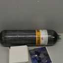 3L 4500psi Carbon Fiber Air Tank & Fill Station for PCP Paintball Scuba SCBAEmpty Bottle (Red Gauge Tank Kits)