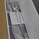 WOPITUES Floating Shelves for Wall 24 inch with Cube Shelf, Wall Shelves with Metal Rail for Decor, Bathroom Organizers and Storage, Over Toilet Shelves for Bathroom, Toilet Paper-Black (23.6 inch)