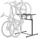 CXWXC 3/5 Bikes Stand Rack - Bike Storage Parking Racks Indoor/Outdoor - Bicycle Stand Garage for Parking Mountain Road Hybrid Bike, Fits Wheels up to 2.4" (For 3 Bikes)