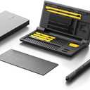 HOTO Electric Precision Screwdriver Set, 48 in 1 Electronics Tool Kit, Magnetic Bits & Box, LED Light & 2 Torque Settings, Mini Screwdriver Set for Eyeglasses, Watches, Phones, Laptops, Cameras Repair