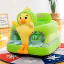Baby Seat for 3-24 Month, Infant Back Support Floor Chair, Plush Cartoon Animals Baby Sofa, Toddler Floor Seater for Sitting Up, Portable Activity Seat for Babies (Duck)