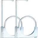 LCGP 4" Universal Exhaust Clamp with Hanger Made of Heavy-Duty Steel Clamp with Rear Muffler Hanger Exhaust Pipe 2PCS