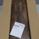 Upsimples Floating Shelves for Wall, Wall Shelves for Decor Storage Set of 6, Wall Mounted Wood Shelf for Bedroom, Living Room, Bathroom, Kitchen, Picture Ledge Shelf, Brown