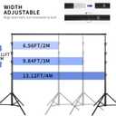 14.11X 13.12 FT Large Heavy Duty Backdrop Stand, Adjustable Photography Studio Photo Background Support System with Carry Bag for Parties, Events Decoration, Wedding, Birthday, Portrait