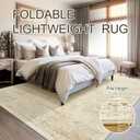 Soalmost Washable Area Rug 10x14, Large Soft Rugs for Living Room Vintage Beige Rug 10x14 Area Rugs for Bedroom Dining Room Floral Non-Slip Thin Rug