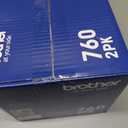 Brother Genuine High-Yield Black Toner Cartridge Twin Pack TN760 2Pk, TN7602PK,2 Pack