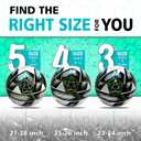 Youth Soccer Ball Size 3/4/5, Kids Outdoor Play Game Training Practice Soccer Ball for Teen Boy Girl Indoor Outdoor with 1 Pump 1 Net Bag and 1 Gift Box (White)