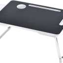 Home and Garden Parts Foldable Laptop Bed Desk Table with Notebook Stand Drawer Cup Holder Black #CN/251024/16170