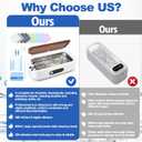 XANGNIER Jewelry Cleaning Kit-Ultrasonic Cleaner Machine(49k Hz,3 Modes),Gap Cleaning Brush and Polishing Cleaning Cloth for All Jewelry,Ring,Gold,Diamond,Earring,Sterling Silver,Eyeglass,Dentures