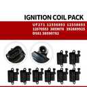 Nakkaa 8 Pack UF271 Ignition Coils Double Iridium Spark Plugs & Wires Compatible with Silverado/Sierra 1500 2500 3500 Compatible with Yukon XL 1500 2500 1999-2007 4.8L 5.3L 6.0L 19299585