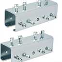 2 PCS Strut Channel Connector Extend Bracket,3.1mm Thickness U Shaped Splice Connector Joiner Extend Mounting Bracket Connection for 1-5/8" Wide 1-5/8" Height Strut Channel