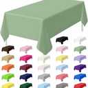 HEIPINIUYE 2 Pack Sage Green Tablecloth Disposable 54 x 108 Inch Sage Plastic Table Cloth Disposable Waterproof Rectangle Table Cover for Party Birthday Camping Picnic Tablecloths