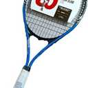 WILSON Tour Slam Adult Recreational Tennis Rackets (Grip Size 2 - 4 1/4", Blue/Black)