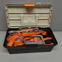 Kids Tool Set  48 Piece Toddler Tool Set with Electronic Toy Drill& Tool Box,Pretend Play Kids Toys,Construction Kits Toys for Kids Ages 3 4 5 Years Old, Toddler Boy (Orange)