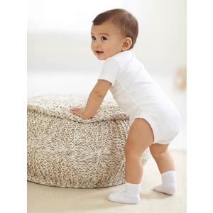 Gerber Baby 7-Pack Short Sleeve Onesie Bodysuits, 18 Months
