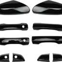 Side Mirror Cover Cap + Door Handle Covers Kit Compatible for Civic 10th 2016 2017 2018 2019 2020 2021 Side Mirror Cover Cap W/Door Handle Covers Kit Black 76201-TBA-A11ZF 76251-TBA-A21ZG