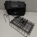 Bike Basket with Removable Insulated Cooler Bag, Foldable Weatherproof Steel Wire Rack
