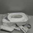 Potty Training Seat, Toddler Toilet Seat for Kids Boys Girls, 2 in1 Potty Training Toilet with Step Stool, 6 Adjustable Height, Splash Guard, Stable Triangular Anti-Slip Design (Grey)