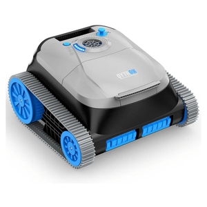 NIXBOT QP5 Robotic Pool Cleaner, Cordless Pool Vacuum for Inground Pools, Dual-Motor Turbine System, Robotic Pool Vacuum for Above Ground Pools with Wall Climing and Navigation Technology